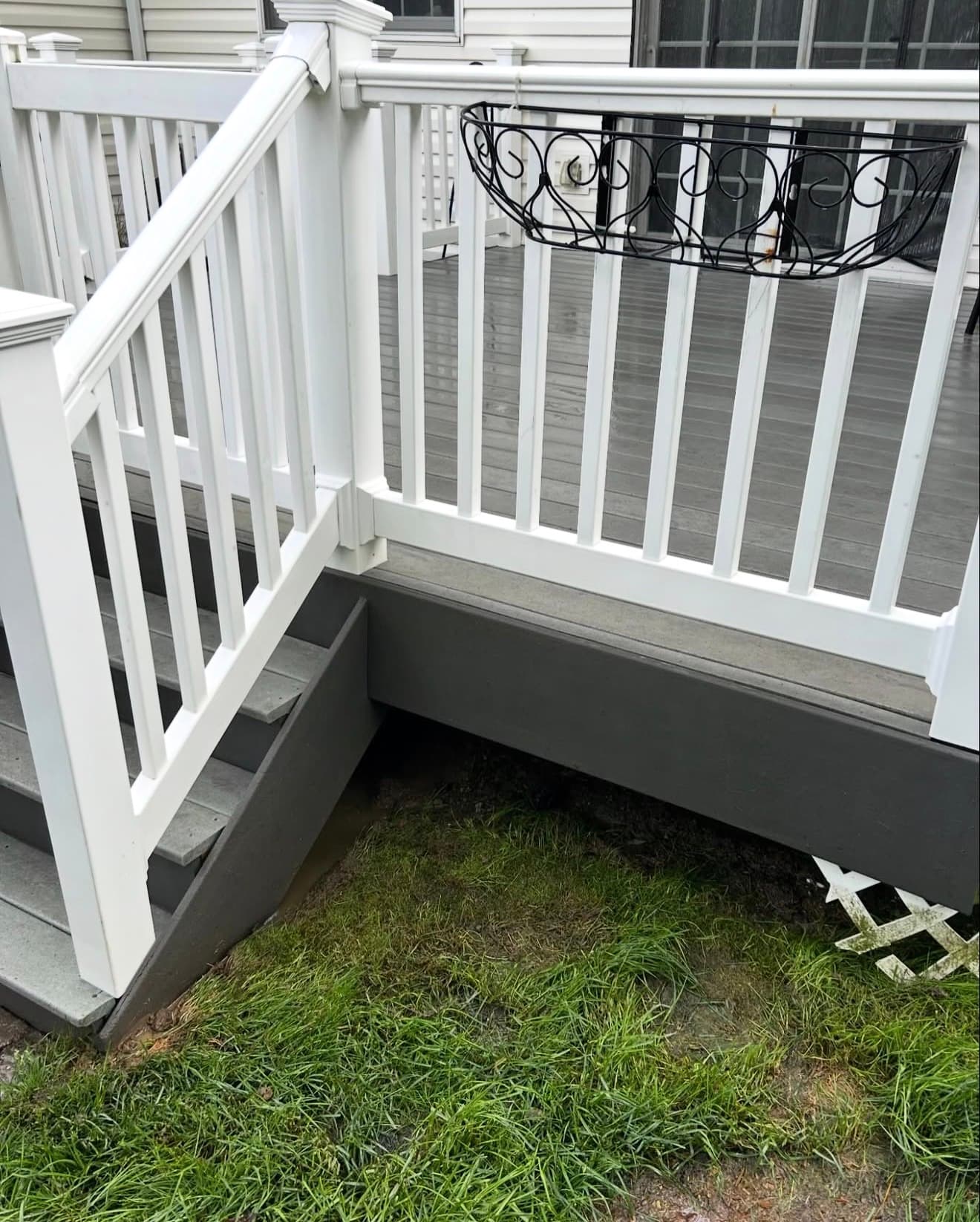 Composite deck + stairs after