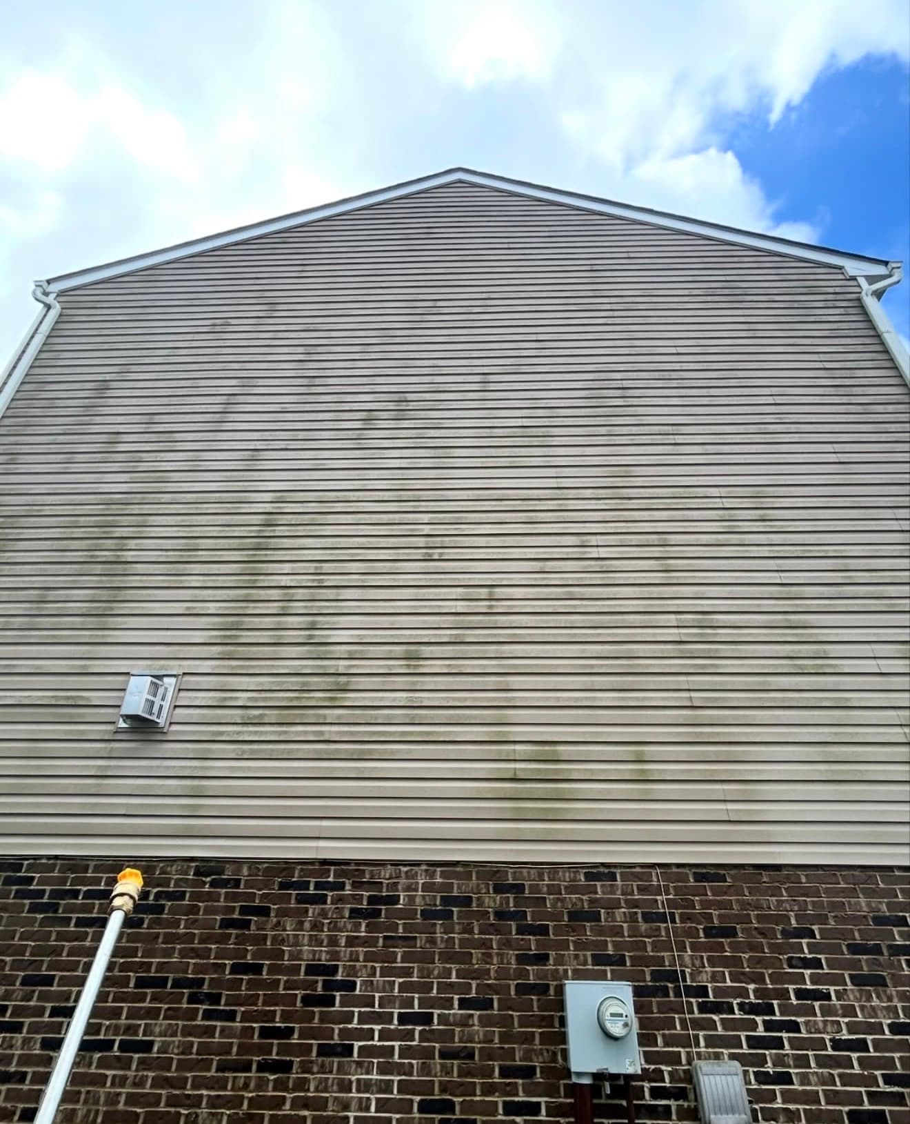 House siding before