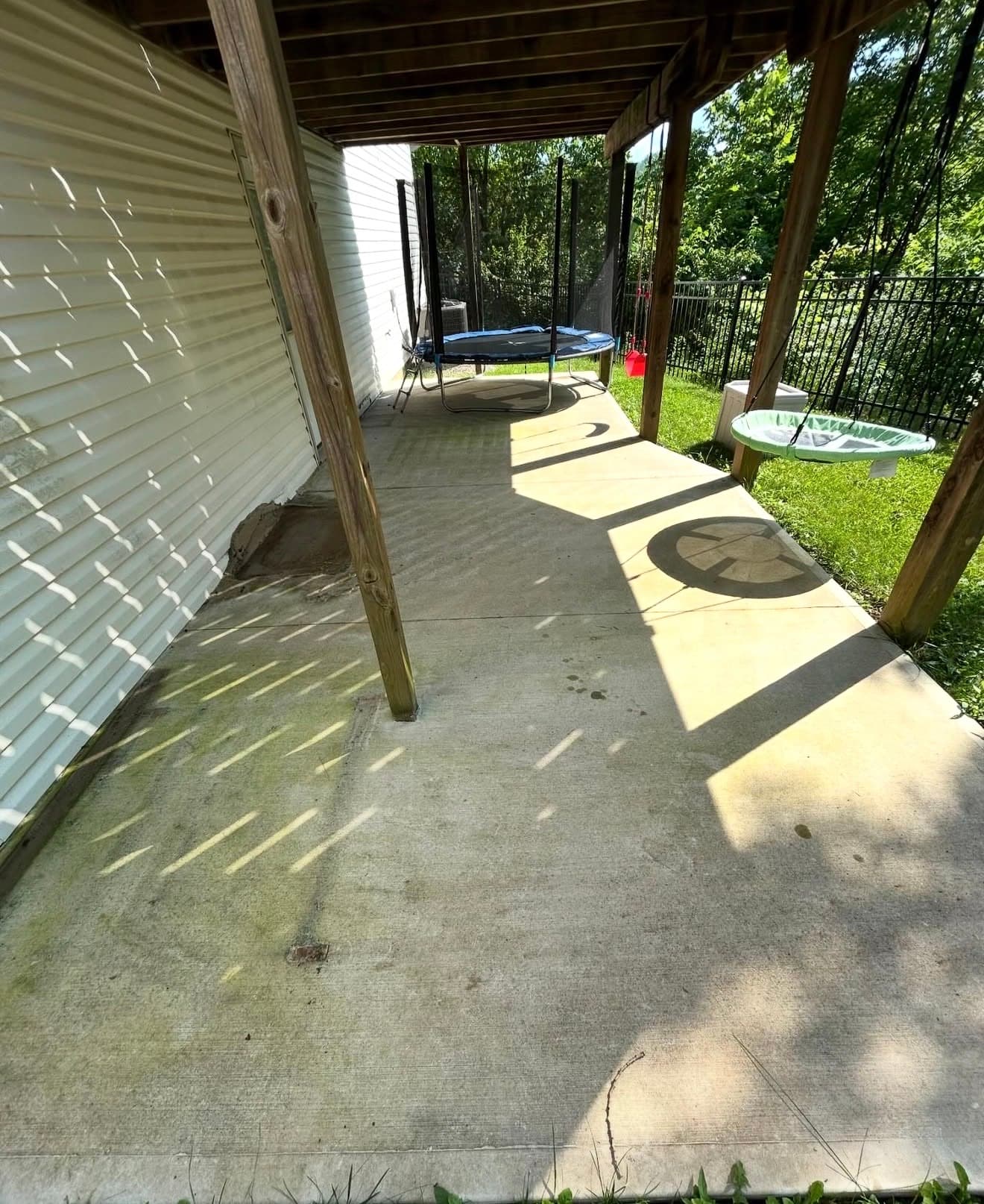 Back patio before
