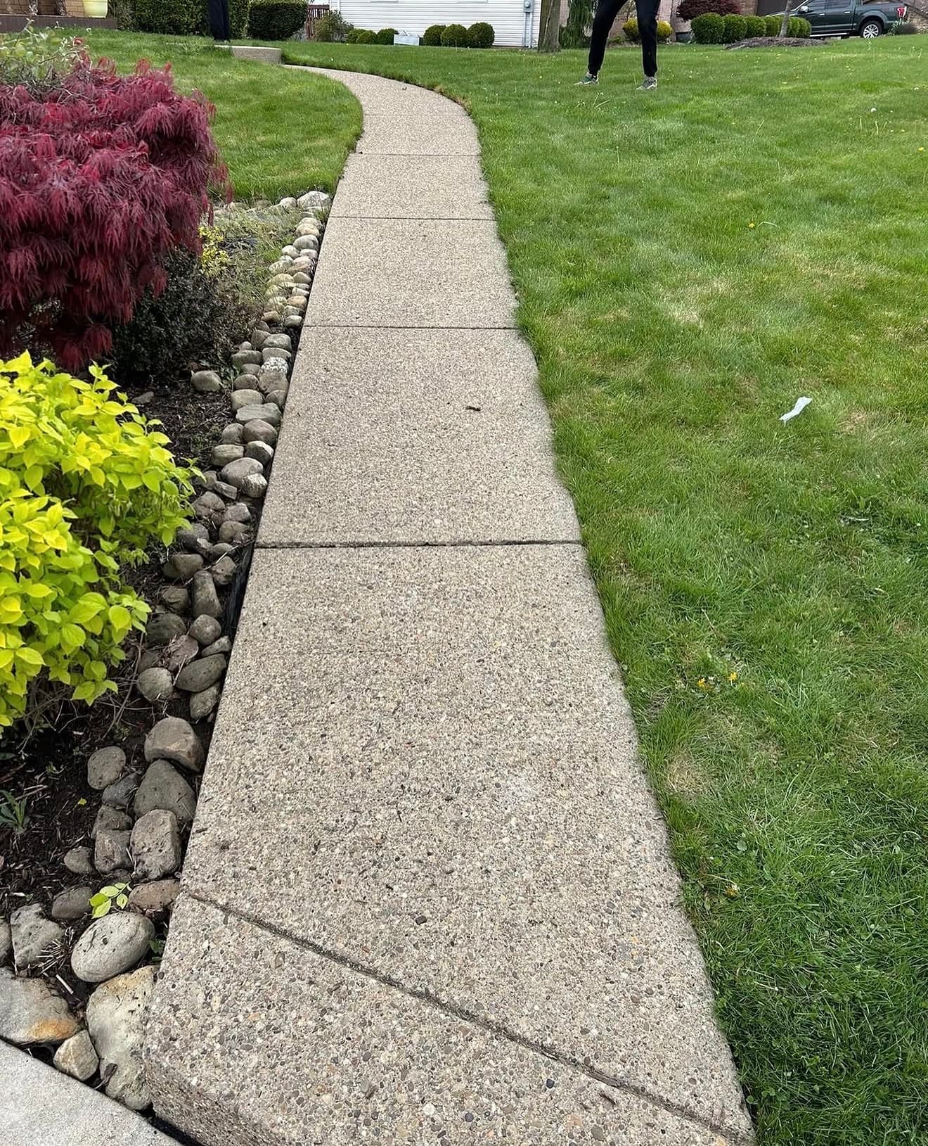 Front walkway after