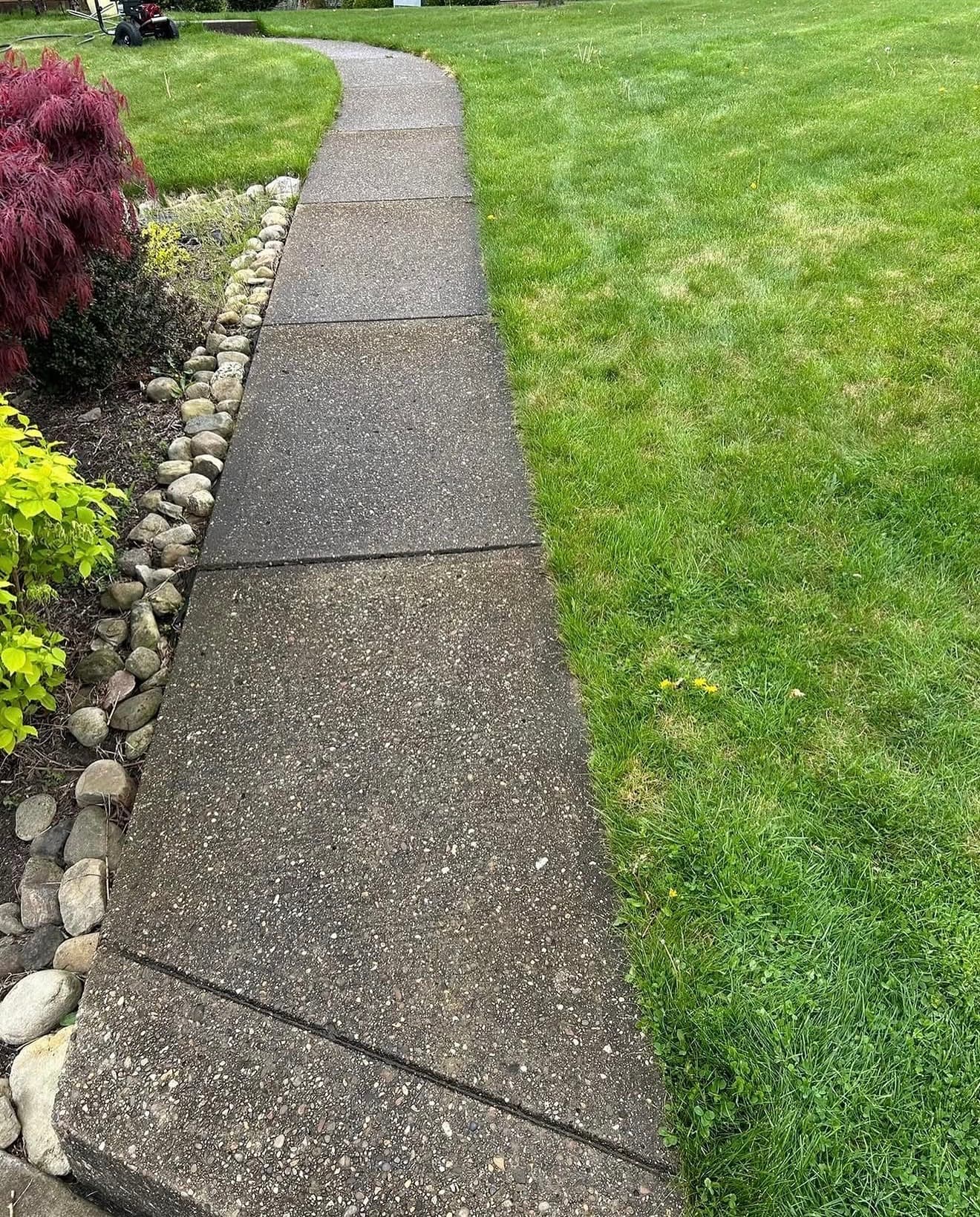 Front walkway before